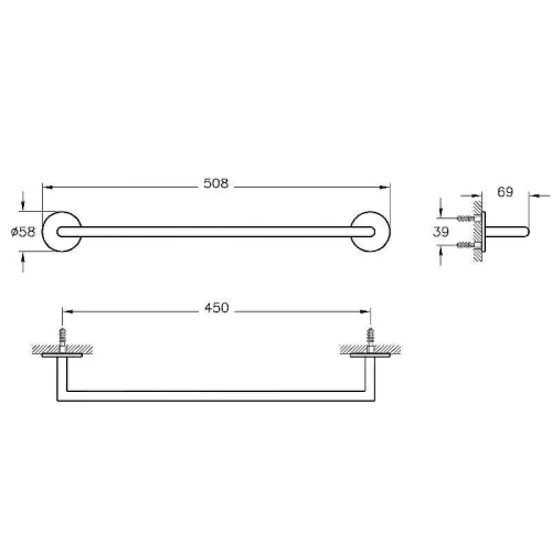 Полотенцедержатель Vitra Origin A4488629 Медь