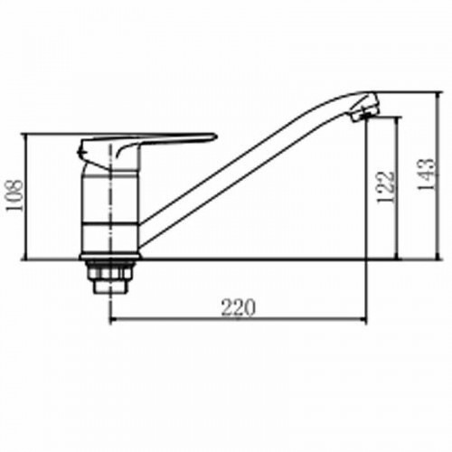 Смеситель для кухни Fashun A4904 цвет Хром