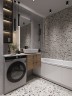Столешница под раковину Cersanit Stone 80 64186 Серая матовая искусственный камень (литьевой мрамор)