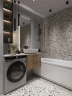Столешница под раковину Cersanit Stone 80 64186 Серая матовая искусственный камень (литьевой мрамор)