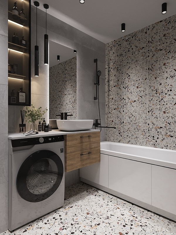 Столешница под раковину Cersanit Stone 80 64186 Серая матовая искусственный камень (литьевой мрамор)