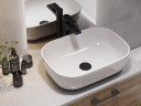 Столешница под раковину Cersanit Stone 80 64186 Серая матовая искусственный камень (литьевой мрамор)