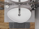 Столешница под раковину Cersanit Stone 80 64186 Серая матовая искусственный камень (литьевой мрамор)