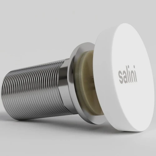 Донный клапан Salini D504 162202G click-clack Белый глянцевый