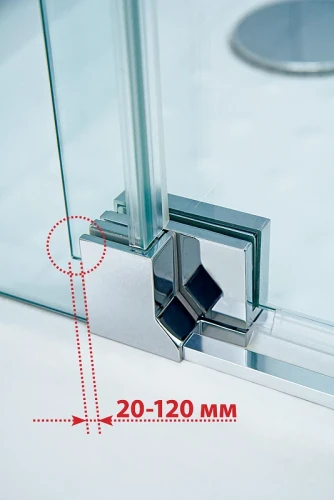 Душевой уголок Cezares Slider 80x80 SLIDER-A-2-70/80-C-Cr профиль Хром стекло прозрачное