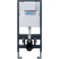 Инсталляция Abber AC0105 для унитаза без клавиши смыва нержавеющая сталь