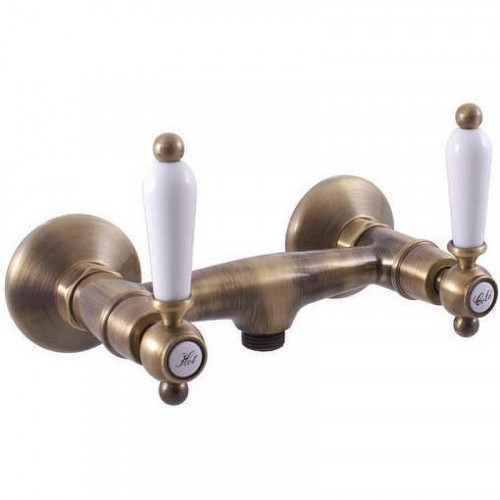 Смеситель для душа Rav Slezak Morava retro MK580.5SM Бронза латунь на стену