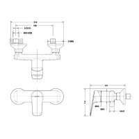 Смеситель для душа Bravat Rhein F9429564CP-01-ENG Хром