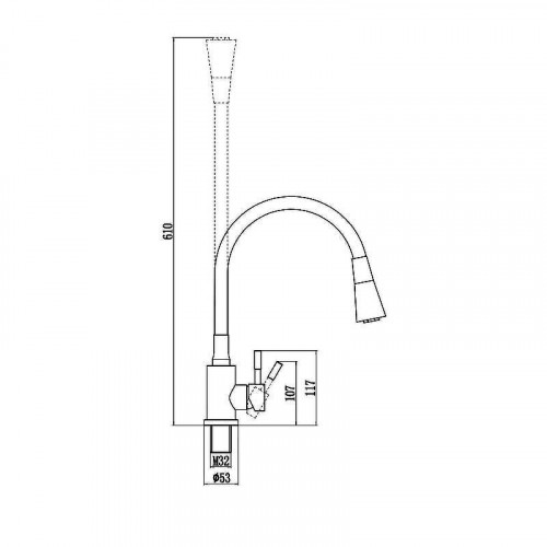 Смеситель для кухни Savol S-3002QM-12 цвет Графит Бежевый