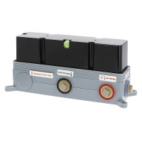 Душевая система ALMAes Stora TVZ-0899 с термостатом Черная матовая латунь встраиваемый