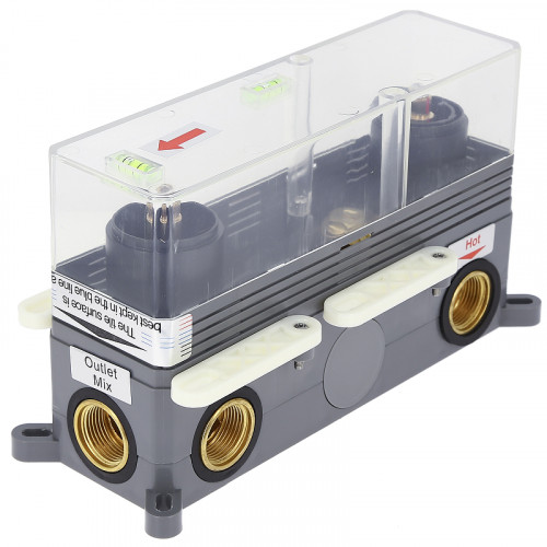 Душевая система ALMAes Stora TVZ-0899 с термостатом Черная матовая латунь встраиваемый