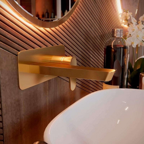 Смеситель для раковины Ramonsoler Alexia 3620OC Золото брашированное