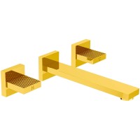 Смеситель для раковины Cezares Prizma PRIZMA-BLI3-03/24 Золото 24 карат латунь встраиваемый