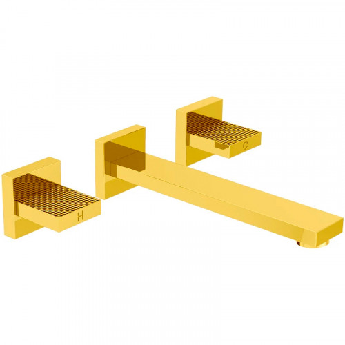 Смеситель для раковины Cezares Prizma PRIZMA-BLI3-03/24 Золото 24 карат латунь встраиваемый