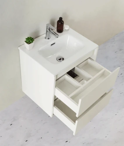 Тумба под раковину BelBagno KRAFT 39-800/390-2C-SO-BO подвесная Bianco Opaco МДФ / ЛДСП