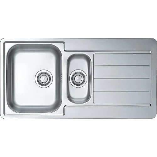 Кухонная мойка Alveus Line 10 NAT-90 980x500 1064281 Натуральная сталь со смесителем Gappo G4099 Нержавеющая сталь