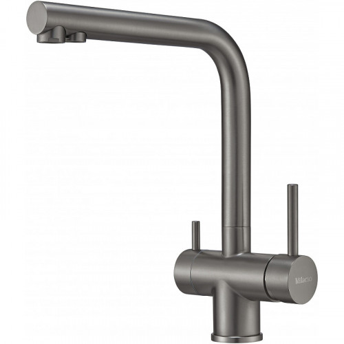 Смеситель для кухни Milacio Ultra MCU.558.GM Вороненая сталь нержавеющая сталь