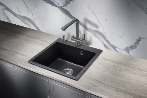 Смеситель для кухни Milacio Ultra MCU.558.GM Вороненая сталь нержавеющая сталь