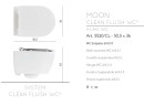 Унитаз подвесной Scarabeo Moon 5520/CLBK цвет Белый без сиденья