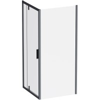 Душевой уголок AM.PM Gem 90х90 W90G-404-9090-BT профиль Черный матовый стекло прозрачное