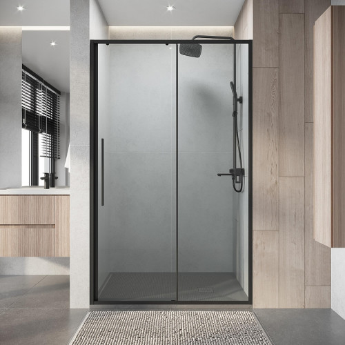 Душевая дверь Niagara Nova 110 NG-34-11AGR профиль цвет Графит матовый стекло прозрачное