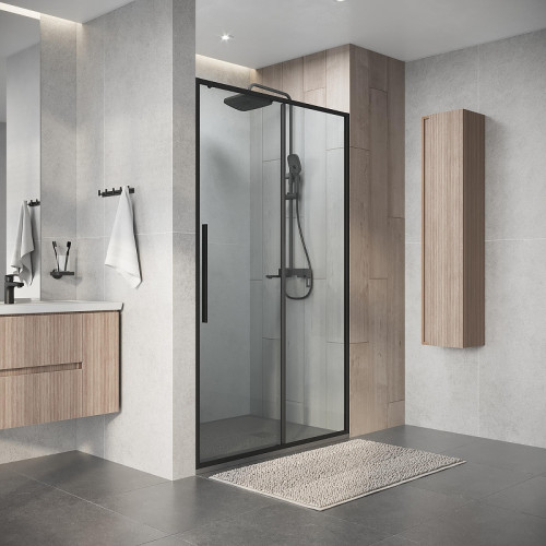 Душевая дверь Niagara Nova 110 NG-34-11AGR профиль цвет Графит матовый стекло прозрачное