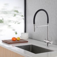 Смеситель для кухни Abber Wasser Kreis AF81141SP Сатин Черный матовый латунь