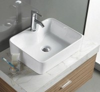 Раковина Azario 48 AZ-2010 SP Белая фаянс накладная