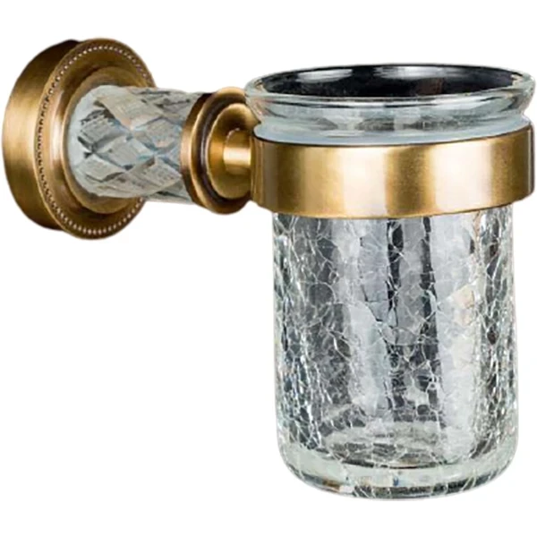 Стакан для зубных щеток Boheme Murano Cristal 10904-CRST-BR Бронза