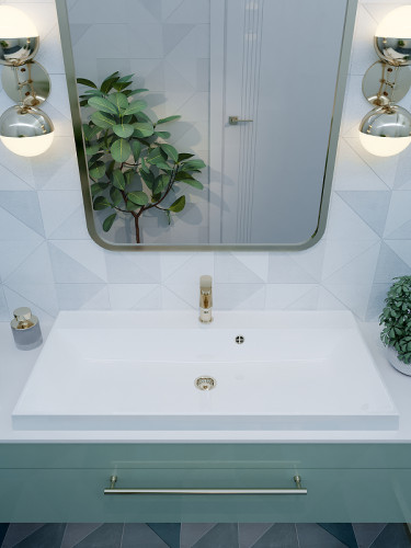 Раковина Paola Alba 90 Белая глянцевая