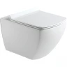 Унитаз Black&White Universe W-726 726W00 подвесной с сиденьем Микролифт фарфор подвесной