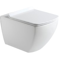 Унитаз Black&amp;White Universe W-726 726W00 подвесной с сиденьем Микролифт фарфор подвесной