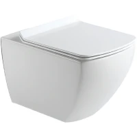 Унитаз Black&White Universe W-726 726W00 подвесной с сиденьем Микролифт фарфор подвесной