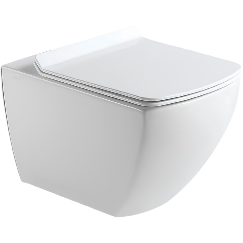 Унитаз Black&White Universe W-726 726W00 подвесной с сиденьем Микролифт фарфор подвесной