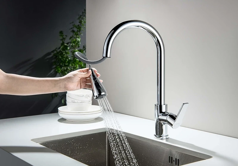 Смеситель для кухни Aquatek Лугано AQ1784CR цвет Хром