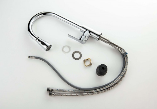 Смеситель для кухни Aquatek Лугано AQ1784CR цвет Хром