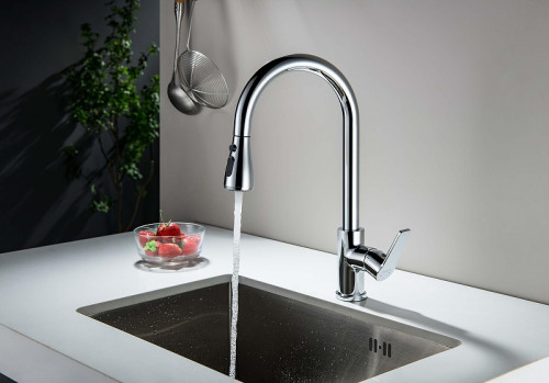 Смеситель для кухни Aquatek Лугано AQ1784CR цвет Хром