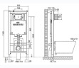 Инсталляция для унитаза Oli 80 300572mSL01 с Белой клавишей смыва