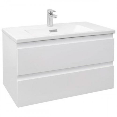 Тумба под раковину Jacob Delafon Madeleine 80 EB2053-J5 подвесная Белый глянец МДФ / ЛДСП