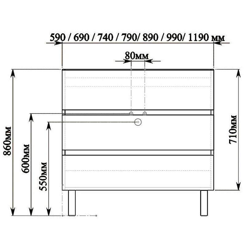 Тумба с раковиной SanVit Кубэ-3 100 kkube3100w Белая глянцевая МДФ / ЛДСП