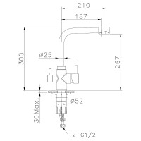 Смеситель для кухни Lemark Expert LM5061S Нержавеющая сталь нержавеющая сталь