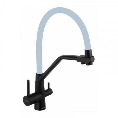 Смеситель для кухни Fmark FS0662-H04 цвет Черный Серый