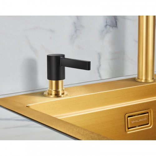 Дозатор для моющего средства Milacio Ultra MCU.933.BGD цвет Золото Черный