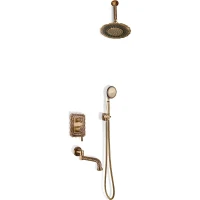 Душевая система Bronze de Luxe Windsor 10137/1DF Бронза латунь встраиваемый