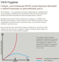 Раковина Vitra S20 53 5468B003-0001 Белая фарфор полувстраиваемая