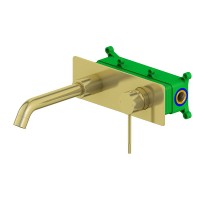 Смеситель для раковины Timo Saona 2371/17SM Золото матовое встраиваемый