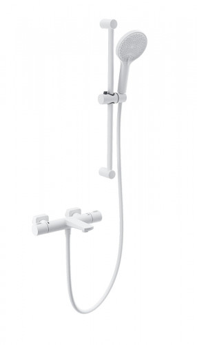 Смеситель для ванны Wonzon & Woghand WW-C2021-A-MW с термостатом цвет Белый матовый