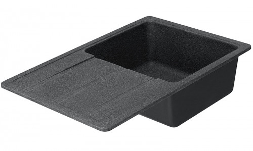 Кухонная мойка Aquaton Аманда 78 1A712832AD210 Графит искусственный камень (литьевой мрамор) встраиваемый