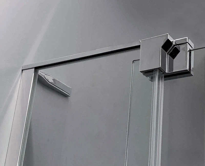 Душевой уголок Cezares Slider 100x100 SLIDER-AH-1-100-90/100-GRIGIO-Cr профиль Хром стекло серое