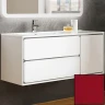 Тумба с раковиной SanVit Бруно-2 120 L kbruno2120 в цвете Ral подвесная Красный глянец МДФ / ЛДСП